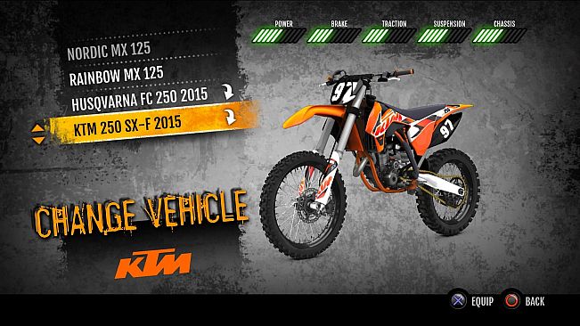 MX vs. ATV Supercross Encore - 2015 KTM 250 SX-F MX