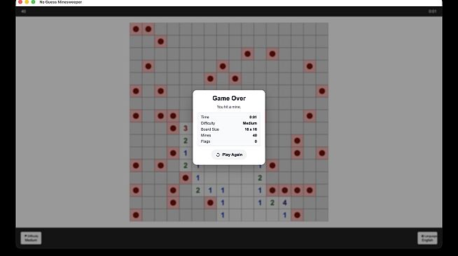 No Guess Minesweeper