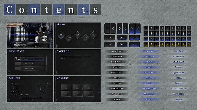 Tyrano Builder - Visual Novel GUI Pack #2 Color-Blue [kopanda UI]