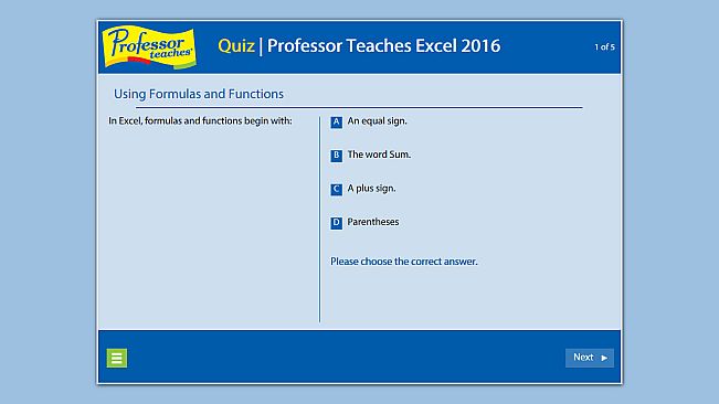Professor Teaches Excel 2016 – Mac