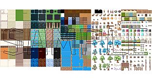 RPG Maker MZ - Fantasy crystallized village Tileset