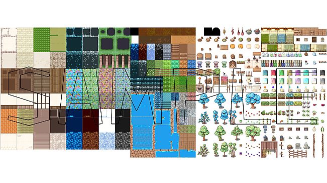 RPG Maker MV - Fantasy crystallized village Tileset
