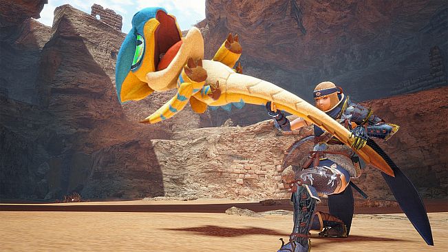 Monster Hunter Rise - "Stuffed Tigrex" Hunter layered weapon (Hunting Horn)