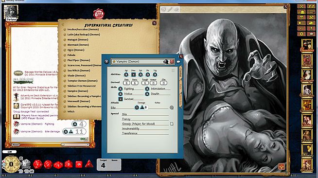 Fantasy Grounds - Savage Worlds Setting: All for One - Regime Diabolique