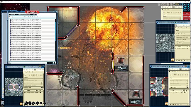 Fantasy Grounds - Starfinder Flip-Tiles - City Hazards Expansion