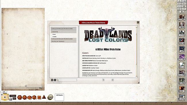 Fantasy Grounds - Deadlands Lost Colony: A Billion Miles from Home!