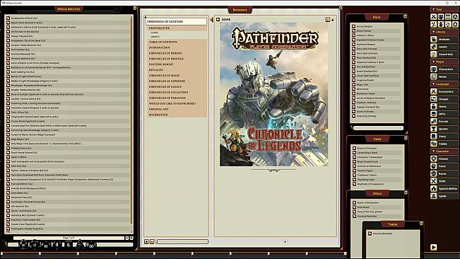 Fantasy Grounds - Pathfinder RPG - Pathfinder Companion: Chronicle of Legends