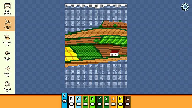 Pixel Cross Stitch - Landscapes Pack 4