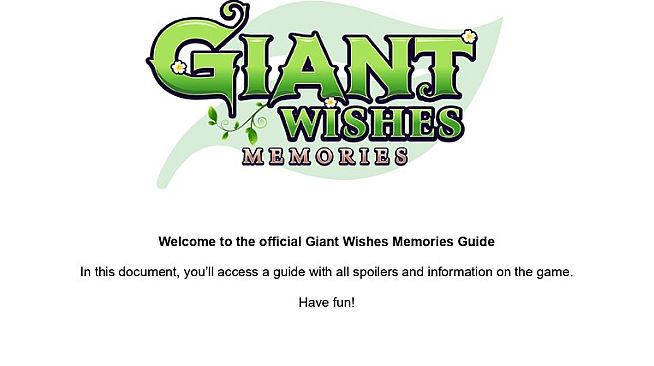 Giant Wishes: Memories - Guide