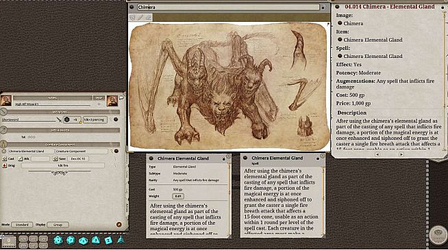 Fantasy Grounds - Creature Components Volume 1 (PFRPG)