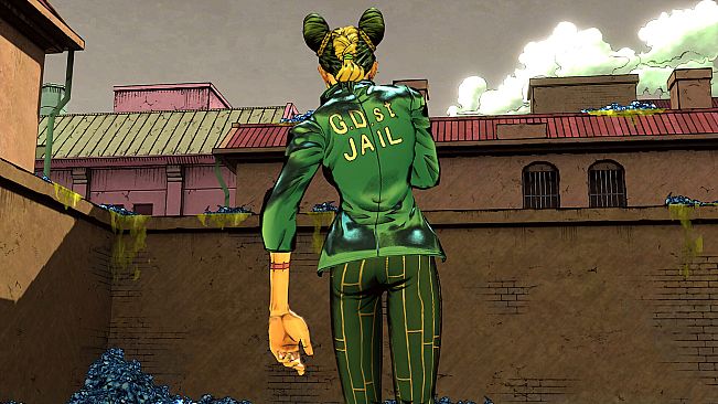 JoJo's Bizarre Adventure: All-Star Battle R Jolyne Cujoh Costume Green Dolphin Street State Prison Jacket