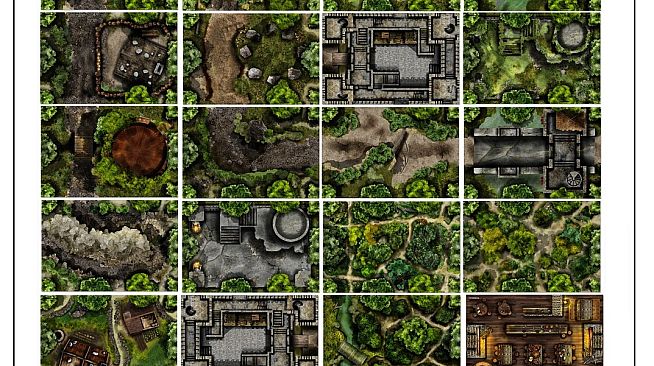 Fantasy Grounds - Meanders Map Pack: Venmire Woods (Map Pack)