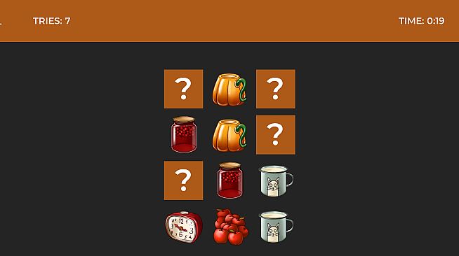 Classic Memory Game - Autumn