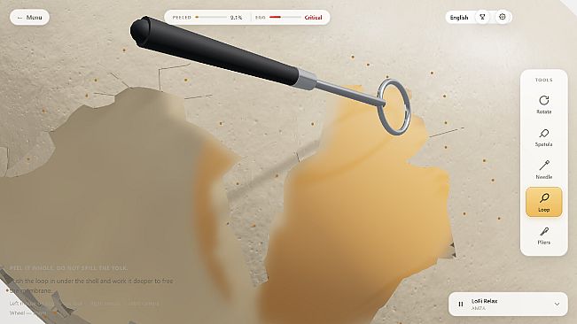 Raw Egg Peeling