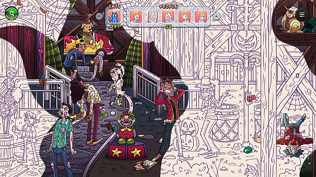 Hidden Cats in Spooky Carnival