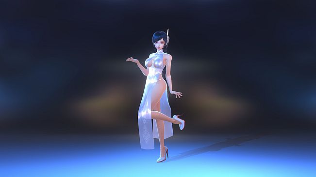 Angel Legion-DLC High-Slit Cheongsam (White)