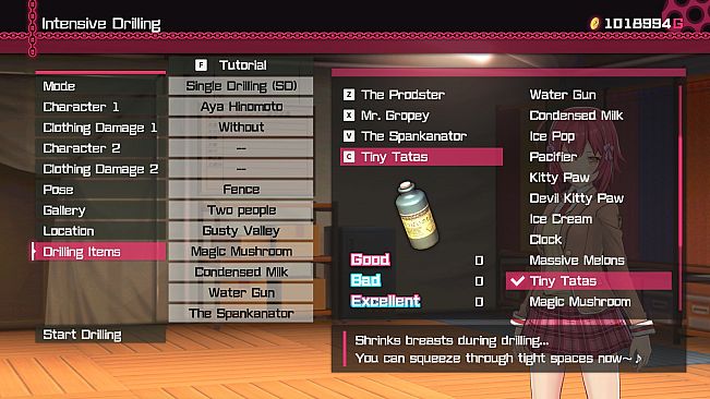 Bullet Girls Phantasia - Drilling Item: Tiny Tatas