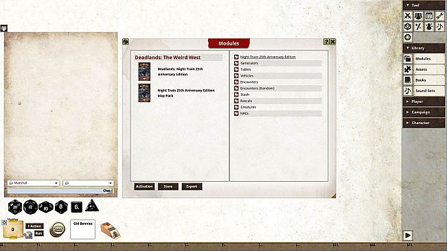 Fantasy Grounds - Deadlands Night Train 25th Anniversary