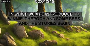 Winnie-the-Pooh's book writing speedrunner