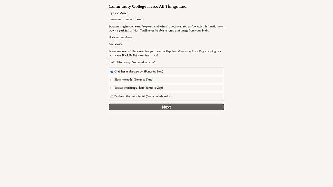 Community College Hero: All Things End