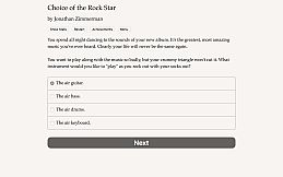 Choice of the Rock Star