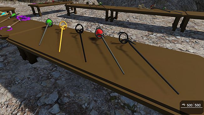 GameGuru MAX Low Poly Asset Pack - Mage Weapons: Melee