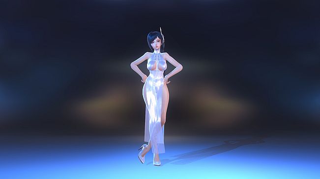 Angel Legion-DLC High-Slit Cheongsam (White)