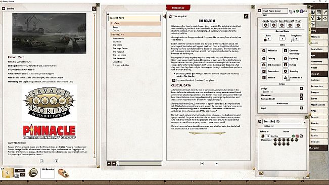 Fantasy Grounds - Horror Companion Adventure (SWADE) - Patient Zero
