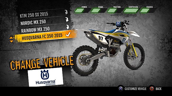 MX vs. ATV Supercross Encore - 2015 Husqvarna FC 350 MX
