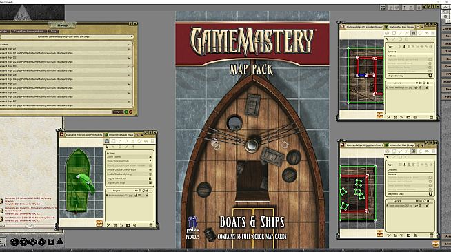 Fantasy Grounds - Pathfinder RPG - GameMastery Map Pack Boats and Ships