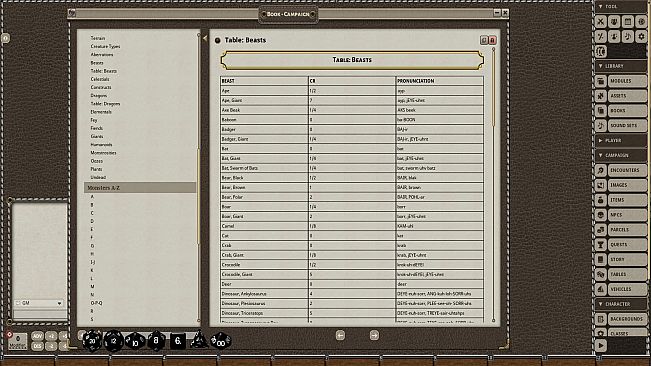 Fantasy Grounds - Tales of the Valiant Monster Vault