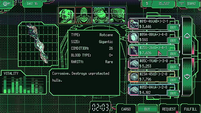 Space Warlord Organ Trading Simulator