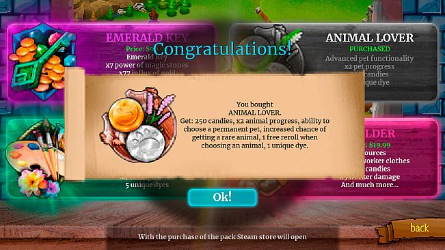 BARD IDLE - ANIMAL LOVER