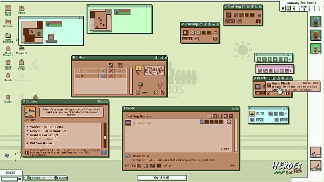 Heroes For Hire - Guild Micromanagement Simulator
