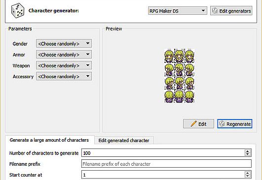Game Character Hub PE: DS Generator Parts
