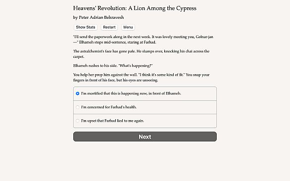 Heavens' Revolution: A Lion Among the Cypress