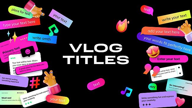Movavi Video Editor 2025 - Vlog Titles Pack