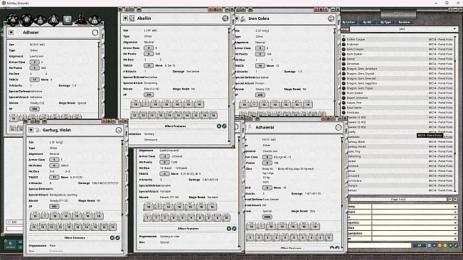 Fantasy Grounds - D&D Classics - MC14 Monstrous Compendium Fiend Folio Appendix (2E)