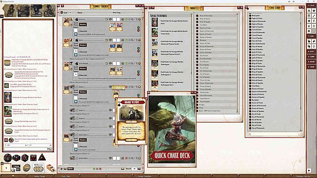 Fantasy Grounds - Pathfinder for Savage Worlds Quick Chase Deck