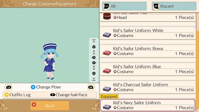 Summer Sailor Set - WorldNeverland - Daily Life in the Elnea Kingdom - Another Life Adventure