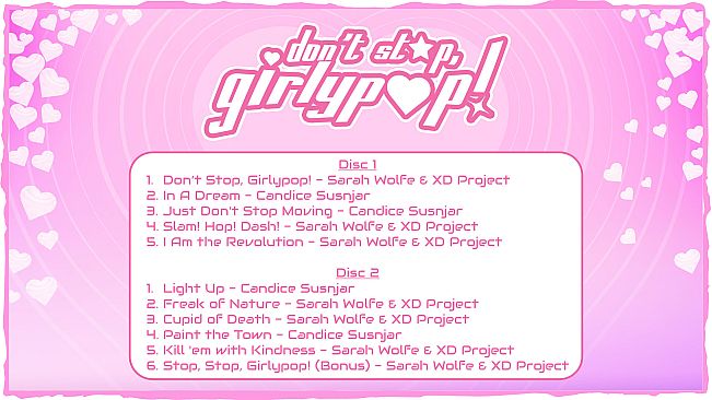 Don't Stop, Girlypop! Soundtrack