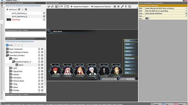 RPG Developer Bakin Layout Data Sci-Fi