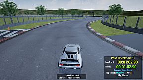 1980s & 90s Style - Retro Track Car Racer