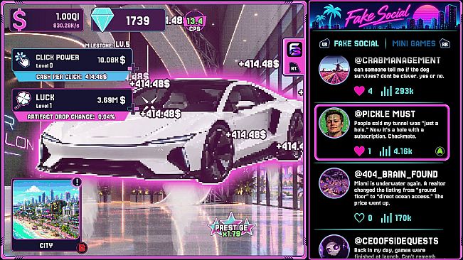 QUTAS67 - Qubic Ultimate Tap Adventure Simulator 2067