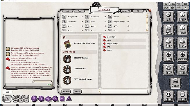 Fantasy Grounds - Threads of the Orb Weaver (5E)