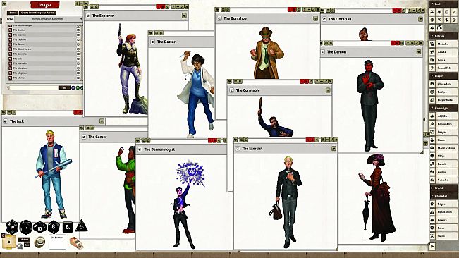 Fantasy Grounds - Horror Companion Archetype Cards