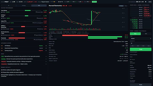 ANT SIMULATOR: stock market game