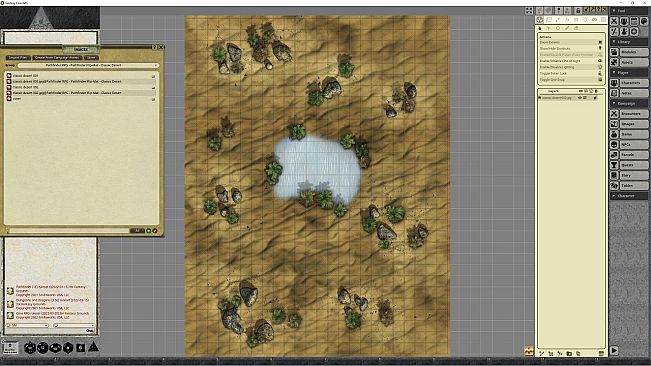 Fantasy Grounds - Pathfinder RPG - Pathfinder Flip-Mat - Classic Desert