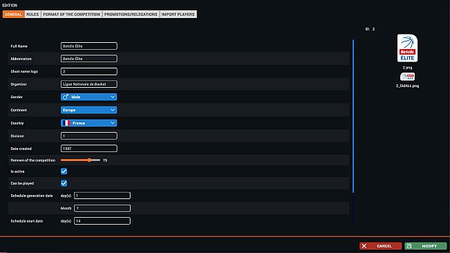 Pro Basketball Manager 2025 DataEditor