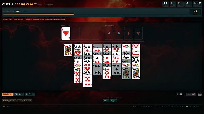 Cellwright - A FreeCell Roguelike